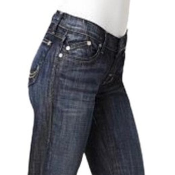 Rock & REPUBLIC Kasandra Midrise Mid Dark Bootcut Jeans Sz 32 - Picture 13 of 14